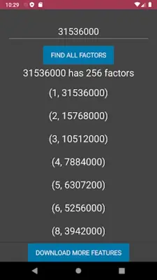 Factor Calculator android App screenshot 3